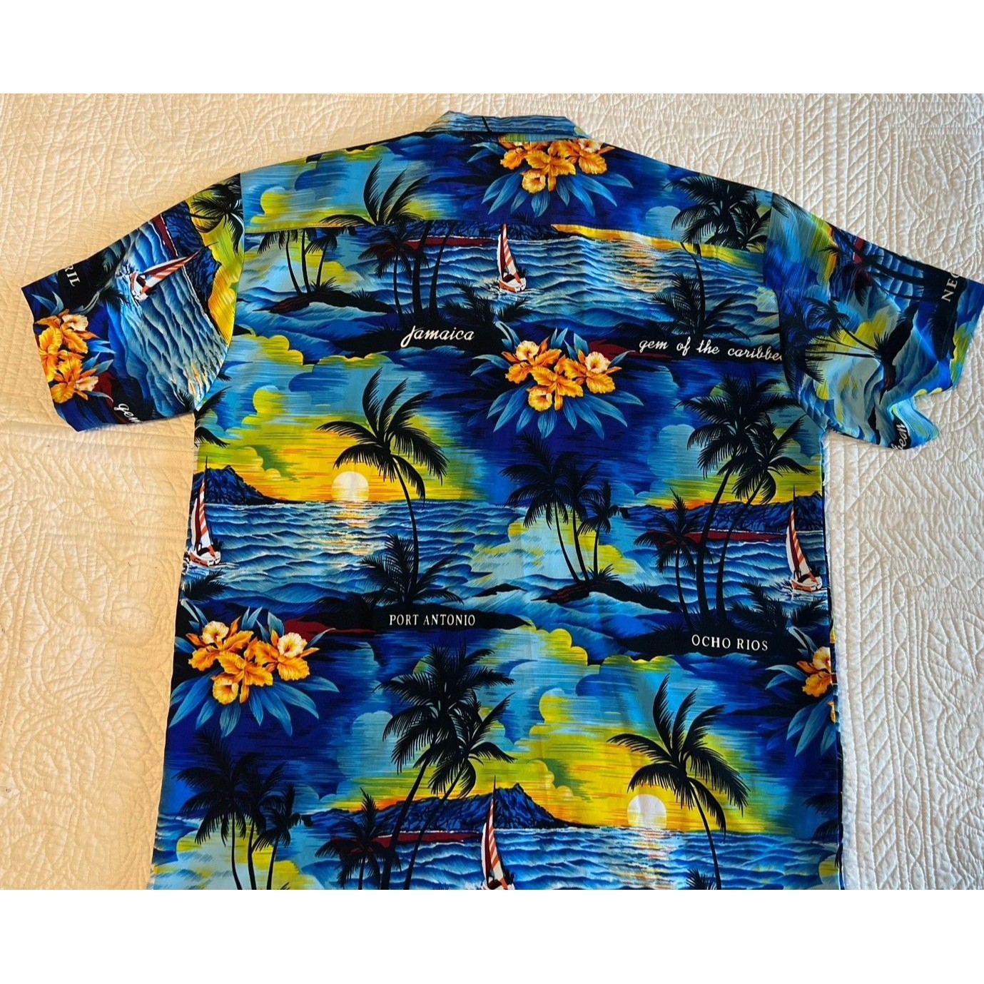 Verse The New Trend Setter Button Up Shirt Mens Xl Hawaiian Tropical Shirt — image 7 of 8
